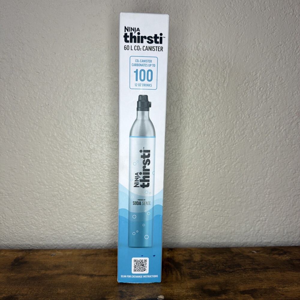 Ninja Thirsti 60L CO2 Canister Carbonator Cylinder New Seale